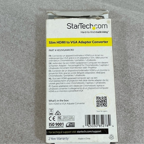 Compact HDMI to VGA Adapter Converter Ideal for Chromebooks Ultrabooks & Laptops - Picture 7 of 8